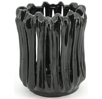 Dekorativna vaza Hurricane Alba, crna