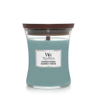 WoodWick Classic Evergreen Cashmere mirisna svijeća, Medium