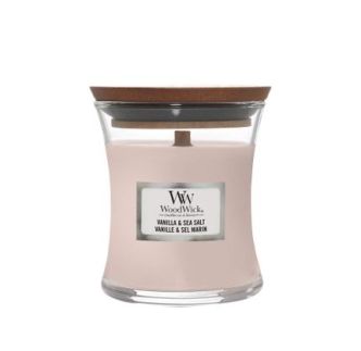 WoodWick Classic Vanilla & Sea Salt mirisna svijeća, Medium