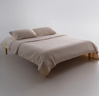 Prekrivač za krevet Alphecca 100% pamuk Stonewashed, cream