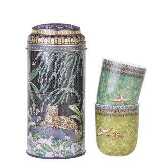 Limena kutija sa dva fildžana Jangala, 90ml