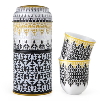 Limena kutija sa dva fildžana Safra, 90ml