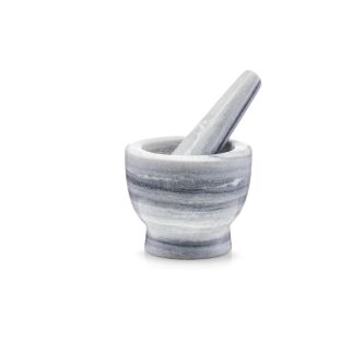 Avan i tučak mramor, siva