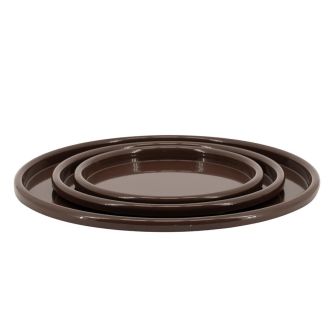 Dekorativne plate TrioTone set od 3, smeđa