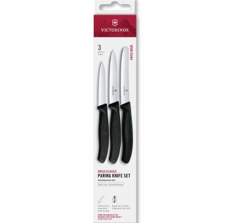 Victorinox set kuhinjskih noževa, 3 kom, crna