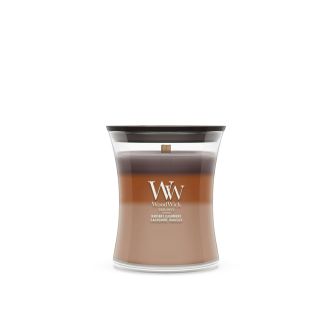 WoodWick Trilogy Medium Radiant Cashmere mirisna svijeća