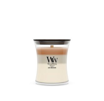 WoodWick Trilogy Medium Café Macchiato mirisna svijeća