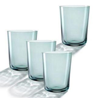 Čaša za vodu Leggero Mare tirkizna 330ml, set od 4